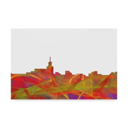 Trademark Fine Art Marlene Watson 'Santa Fe New Mexico Skyline Swirl' Canvas Art, 22x32 MW00747-C2232GG